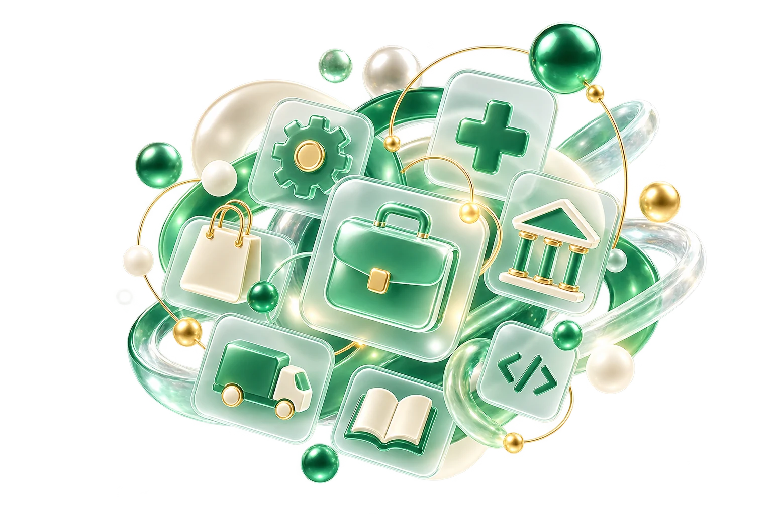 Glass 3D multi-industry recruitment ecosystem